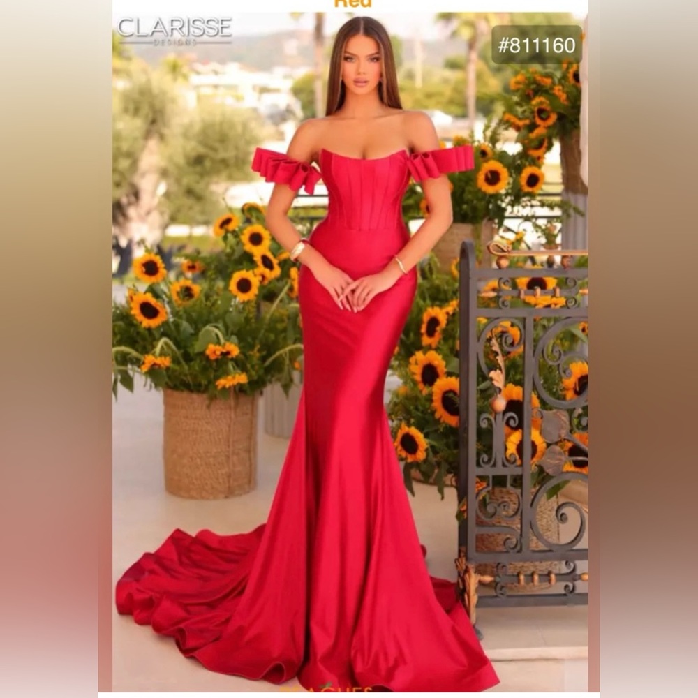 Elegant Red Prom Gown